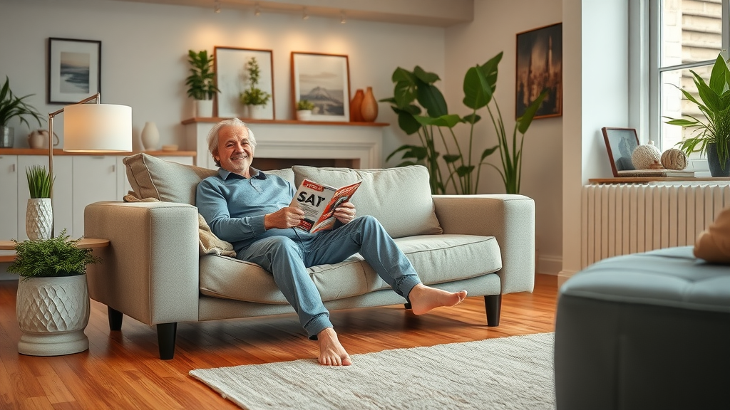Cosy living room highlighting underfloor heating systems for warm, radiant comfort