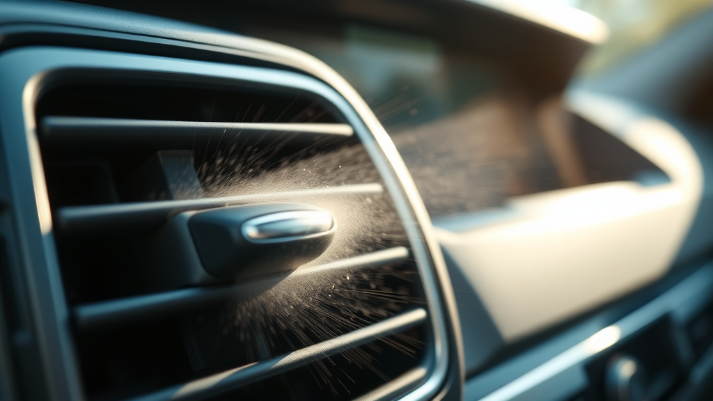 Clean car vent with airflow after expert air conditioning repairs enhances comfort.