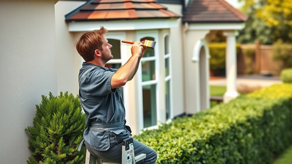 Professional exterior house painting and trim work to boost curb appeal