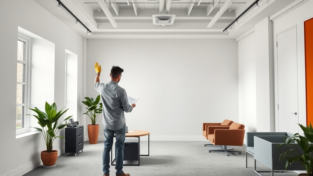 Pristine professionally painted Chesterfield office, exemplifying commercial painting quality